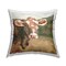 Stupell Industries Traditional Cow Portrait Outdoor Printed Pillow